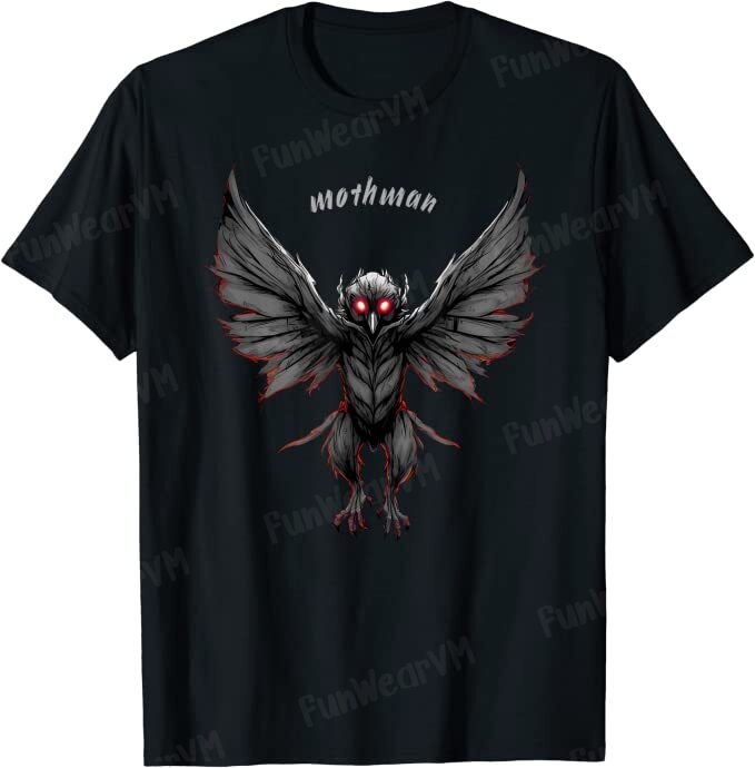Mothman Cryptid Creature T-Shirt - North American Cryptids