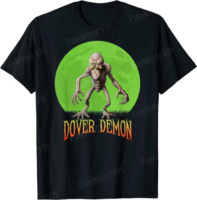 Dover Demon Cryptid Research Full Moon T-Shirt - North American Cryptids