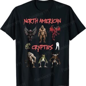 North American Cryptids Cryptozoology Research T-Shirt