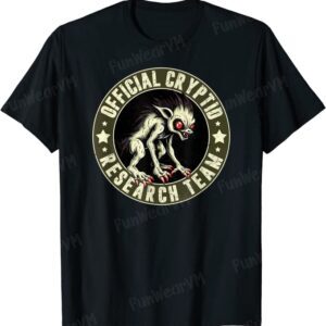 Official Cryptid Research Team Logo Chupacabra Cryptozoology T-Shirt